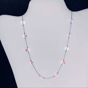 NWOT Pretty Aurora Borealis Necklace and Earring Set